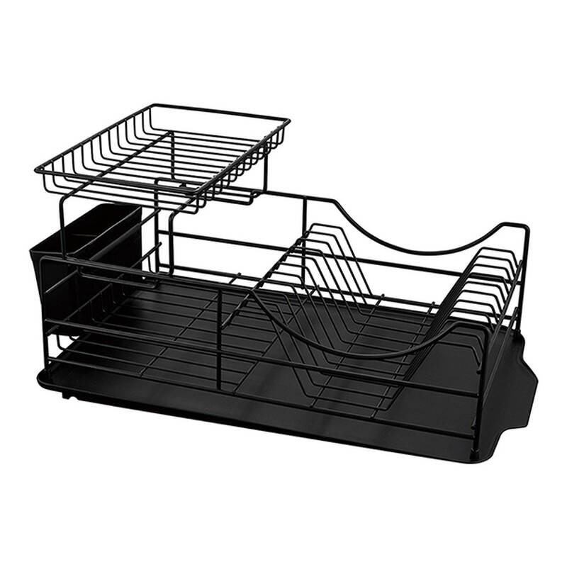 Kệ Chén Dĩa 2 Tầng Bằng Sắt Lock&Lock, 510x300x230mm - Màu Đen - LDR206BLK, , large image number null